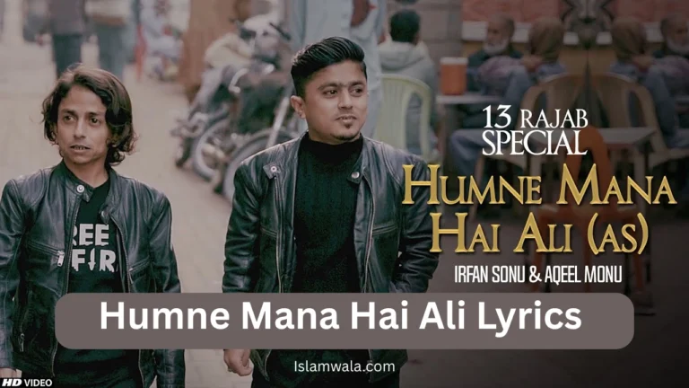 Humne Mana Hai Ali Lyrics